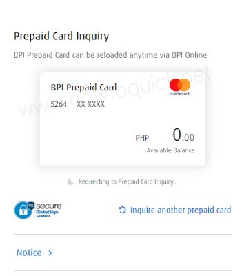 bpi prepaid card balance inquiry.